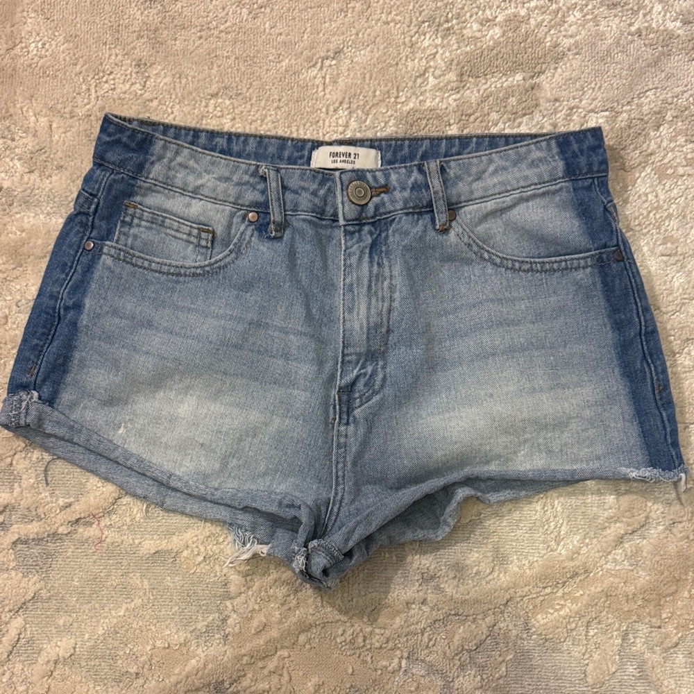 Forever 21 Light Blue Jean Shorts